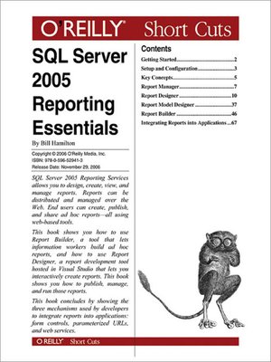 cover image of SQL Server 2005 Reporting Essentials